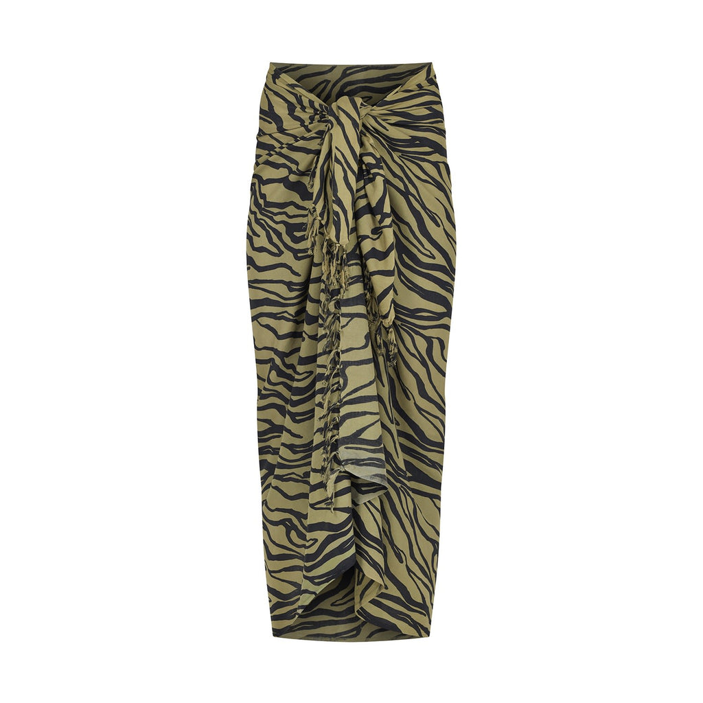 Olive Zebra Sarong